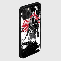 Чехол для iPhone 12 Pro Силуэт Ведьмака, цвет: 3D-черный — фото 2