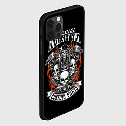 Чехол для iPhone 12 Pro Original wheels of fire, цвет: 3D-черный — фото 2
