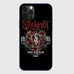 Чехол для iPhone 12 Pro Slipknot 1995, цвет: 3D-черный