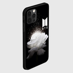 Чехол для iPhone 12 Pro BTS Flower, цвет: 3D-черный — фото 2