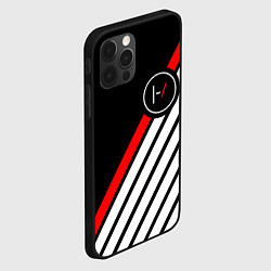 Чехол для iPhone 12 Pro 21 Pilots: Black Logo, цвет: 3D-черный — фото 2