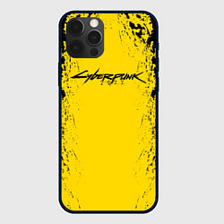 Чехол для iPhone 12 Pro Cyberpunk 2077 Samurai logo, цвет: 3D-черный