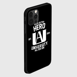 Чехол для iPhone 12 Pro My Hero Academia белый лого, цвет: 3D-черный — фото 2