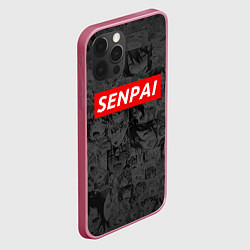 Чехол для iPhone 12 Pro SENPAI, цвет: 3D-малиновый — фото 2