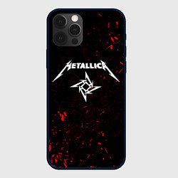 Чехол для iPhone 12 Pro METALLICA, цвет: 3D-черный