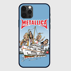 Чехол iPhone 12 Pro Metallica - музыканты на карабле