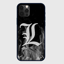 Чехол для iPhone 12 Pro L letter flame gray, цвет: 3D-черный
