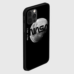 Чехол для iPhone 12 Pro NASA Apollo 16, цвет: 3D-черный — фото 2