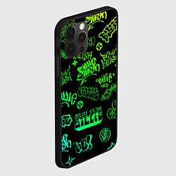 Чехол для iPhone 12 Pro BILLIE EILISH: Grunge Graffiti, цвет: 3D-черный — фото 2