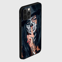 Чехол для iPhone 12 Pro Девушка halloween, цвет: 3D-черный — фото 2