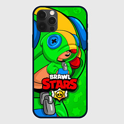 Чехол для iPhone 12 Pro BRAWL STARS LEON, цвет: 3D-черный