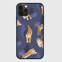 Чехол для iPhone 12 Pro Тигриный прайд, цвет: 3D-черный