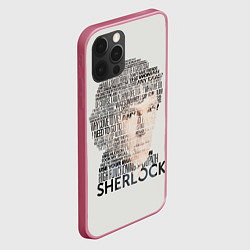 Чехол для iPhone 12 Pro Sherlock, цвет: 3D-малиновый — фото 2