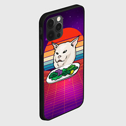 Чехол для iPhone 12 Pro Woman yelling at a cat, цвет: 3D-черный — фото 2