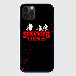 Чехол для iPhone 12 Pro STRANGER THINGS, цвет: 3D-черный