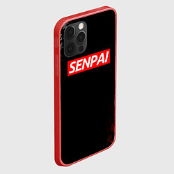 Чехол для iPhone 12 Pro СЕМПАЙ - SENPAI, цвет: 3D-красный — фото 2
