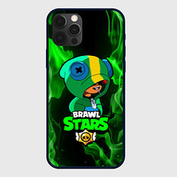 Чехол для iPhone 12 Pro Brawl Stars LEON, цвет: 3D-черный