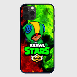 Чехол для iPhone 12 Pro BRAWL STARS LEON, цвет: 3D-черный