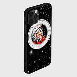 Чехол для iPhone 12 Pro Юрий Гагарин звездное небо, цвет: 3D-черный — фото 2