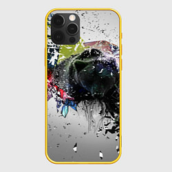 Чехол для iPhone 12 Pro Бурый медведь, цвет: 3D-желтый