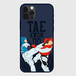 Чехол для iPhone 12 Pro Taekwondo, цвет: 3D-черный