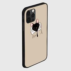 Чехол для iPhone 12 Pro Милая кошечка, цвет: 3D-черный — фото 2