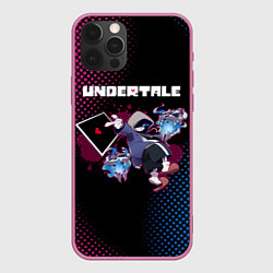 Чехол для iPhone 12 Pro UNDERTALE, цвет: 3D-малиновый