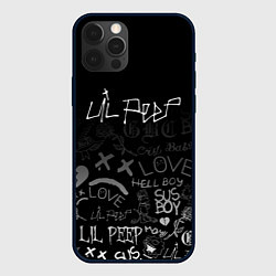 Чехол для iPhone 12 Pro LIL PEEP, цвет: 3D-черный