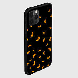 Чехол для iPhone 12 Pro Банана, цвет: 3D-черный — фото 2