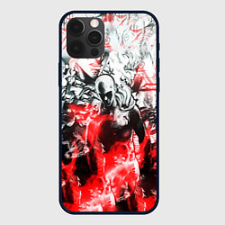 Чехол для iPhone 12 Pro One-Punch Man Collage, цвет: 3D-черный