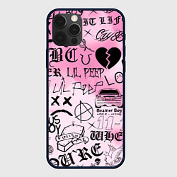 Чехол для iPhone 12 Pro LIL PEEP, цвет: 3D-черный