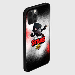 Чехол для iPhone 12 Pro BRAWL STARS CROW, цвет: 3D-черный — фото 2