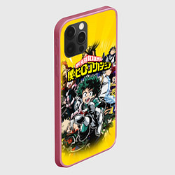 Чехол для iPhone 12 Pro MY HERO ACADEMIA группа героев, цвет: 3D-малиновый — фото 2