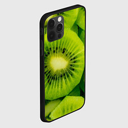 Чехол для iPhone 12 Pro Зеленый киви, цвет: 3D-черный — фото 2