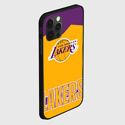 Чехол для iPhone 12 Pro Los Angeles Lakers, цвет: 3D-черный — фото 2