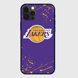 Чехол для iPhone 12 Pro LA LAKERS, цвет: 3D-черный