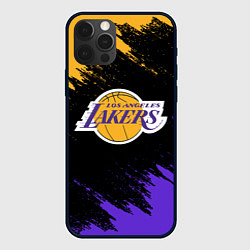 Чехол для iPhone 12 Pro LA LAKERS, цвет: 3D-черный