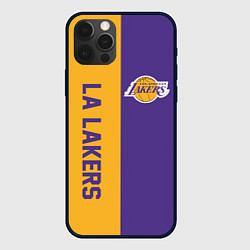 Чехол для iPhone 12 Pro LA LAKERS, цвет: 3D-черный