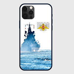 Чехол для iPhone 12 Pro ВМФ, цвет: 3D-черный