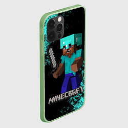 Чехол для iPhone 12 Pro MINECRAFT, цвет: 3D-салатовый — фото 2