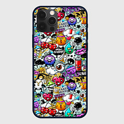 Чехол для iPhone 12 Pro Stickerboom, цвет: 3D-черный