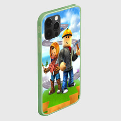 Чехол для iPhone 12 Pro ROBLOX, цвет: 3D-салатовый — фото 2