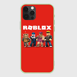 Чехол для iPhone 12 Pro ROBLOX, цвет: 3D-салатовый