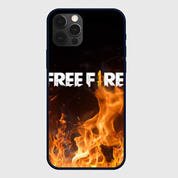 Чехол для iPhone 12 Pro FREE FIRE, цвет: 3D-черный
