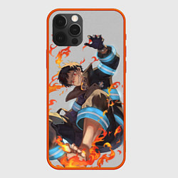 Чехол для iPhone 12 Pro FireForce, цвет: 3D-красный