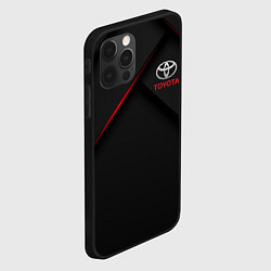 Чехол для iPhone 12 Pro TOYOTA, цвет: 3D-черный — фото 2