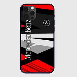 Чехол для iPhone 12 Pro Mercedes-Benz, цвет: 3D-черный