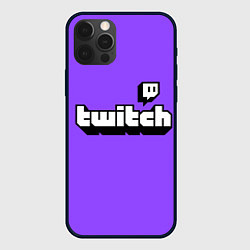 Чехол для iPhone 12 Pro Twitch, цвет: 3D-черный