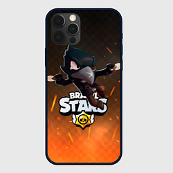 Чехол для iPhone 12 Pro Brawl Stars Crow Ворон, цвет: 3D-черный