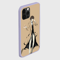 Чехол для iPhone 12 Pro Osamu Dazai, цвет: 3D-светло-сиреневый — фото 2